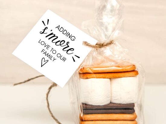 S'more Baby Shower Favor Tags