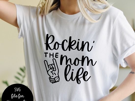 SVG Rockin the Mom Life Rock N Roll
