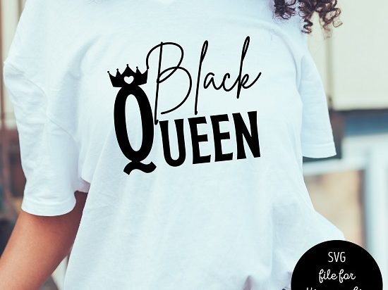 Black Queen SVG Cricut Cut File PNG