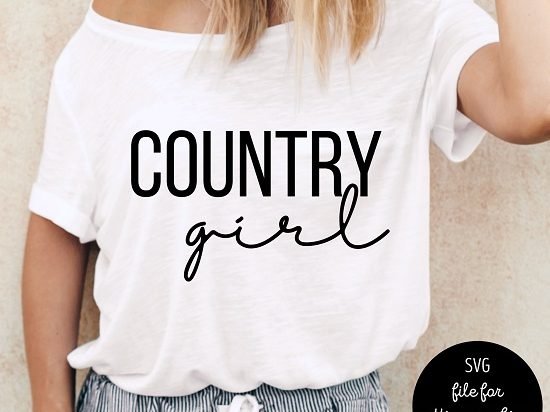 Country Girl SVG Cricut Cut File PNG