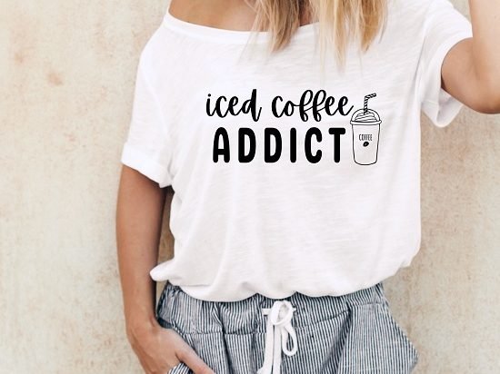 SVG Iced Coffee Addict